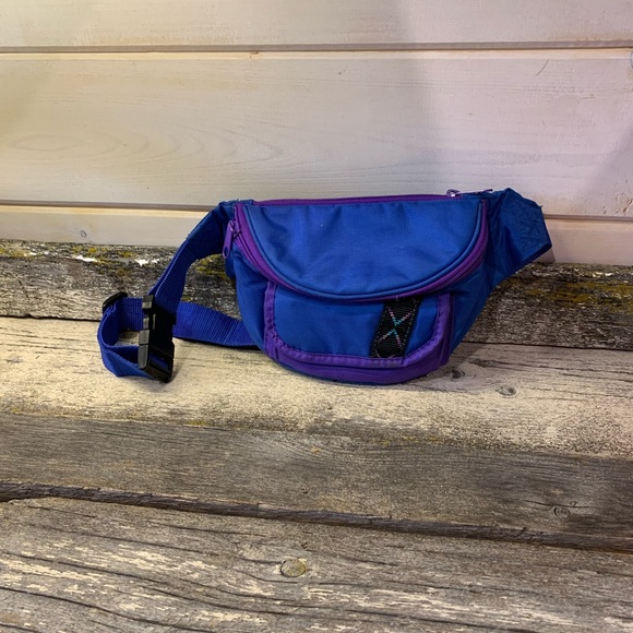 Vintage Blue Belt Bag/Fanny Pack - Picture 1 of 6